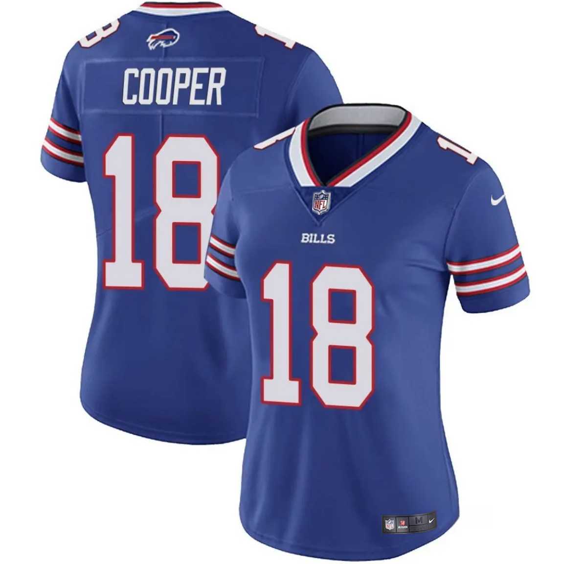 Women%27s Buffalo Bills #18 Amari Cooper Royal Vapor Stitched Jersey Dzhi